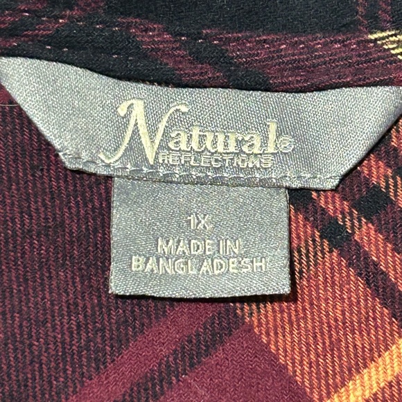 Natural‎ collection Plaid Cotton Shirt - Picture 7 of 9